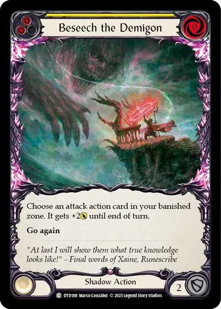 Beseech the Demigon