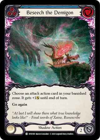 Beseech the Demigon