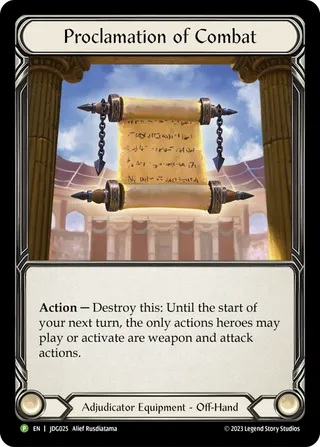 Proclamation of Combat