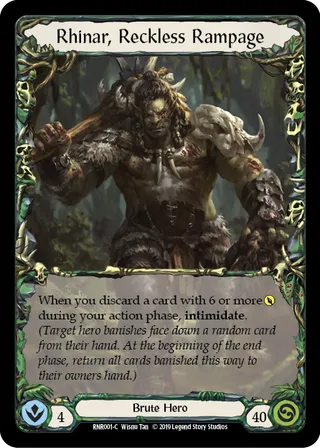 Rhinar Hero Deck