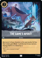 The Game's Afoot!
