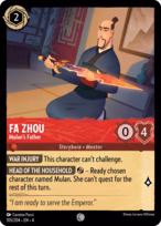 Fa Zhou - Mulan's Father
