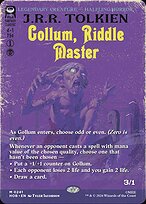 Gollum, Riddle Master