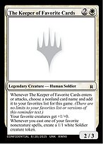 The Keeper of Favorite Cards