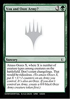 You and Ooze Army?