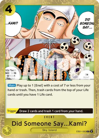 Did Someone Say...Kami? (Pirate Foil)