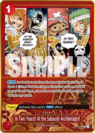 In Two Years!! At the Sabaody Archipelago!! (Japanese 2nd Anniversary Set)