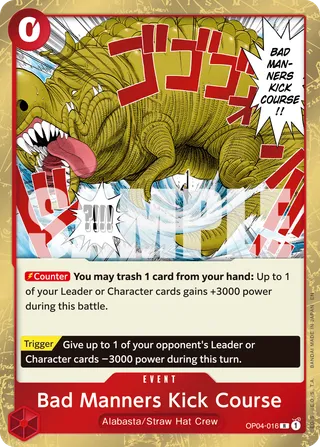 Bad Manners Kick Course