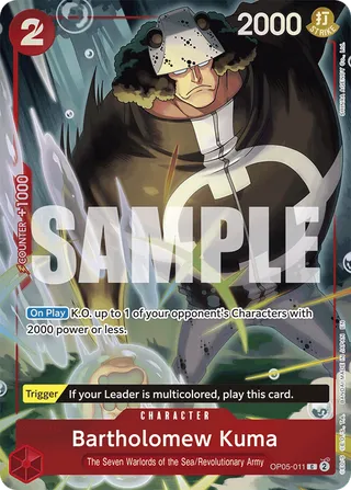 Bartholomew Kuma (Seven Warlords of the Sea Binder Set)