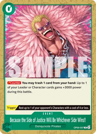 Because the Side of Justice Will Be Whichever Side Wins!! (Tournament Pack 2025 Vol. 4)