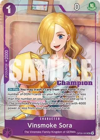 Vinsmoke Sora (CS 25-26 Winner Card Set 2)