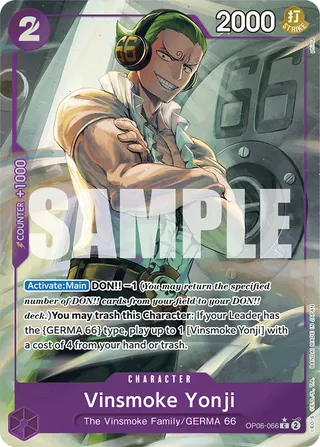 Vinsmoke Yonji (066) (Full Art)