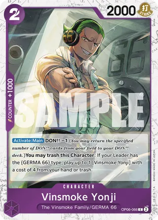 Vinsmoke Yonji (066) (Jolly Roger Foil)