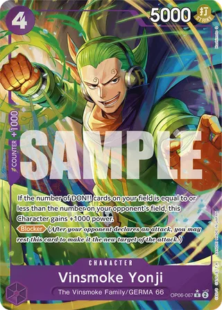 Vinsmoke Yonji (067) (Alternate Art)