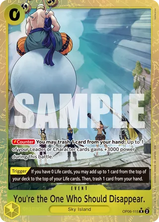 You're the One Who Should Disappear (Alternate Art)