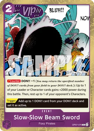 Slow-Slow Beam Sword (Pirate Foil)