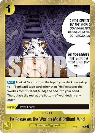 He Possesses the World's Most Brilliant Mind (Pirate Foil)