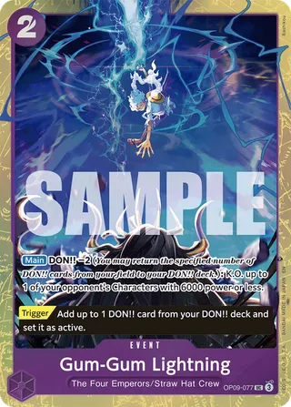 Gum-Gum Lightning (Premium Card Collection Best Selection Vol.4)