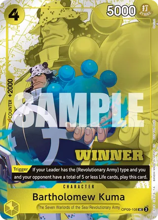 Bartholomew Kuma (Winner Pack 2025 Vol. 4)