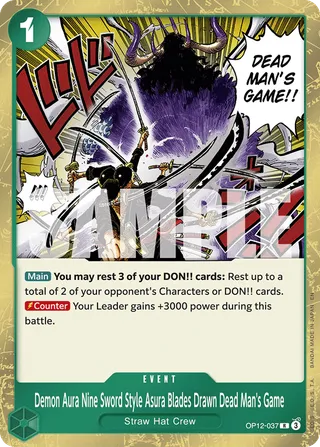 Demon Aura Nine Sword Style Asura Blades Drawn Dead Man's Game