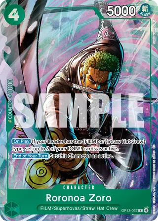 Roronoa Zoro (Premium Card Collection Best Selection Vol.6)