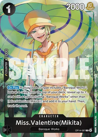 Miss.Valentine(Mikita) (OP14-EB04 Dash Pack Campaign)