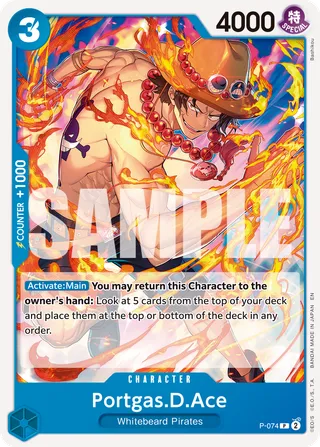 Portgas.D.Ace - P-074 (Pirate Foil)