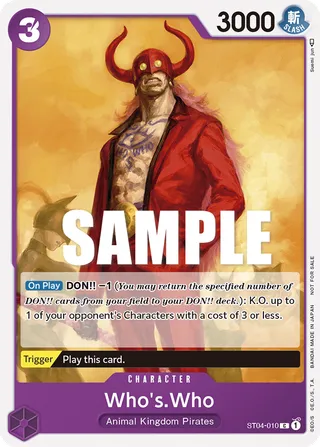 Who's.Who (Tournament Pack Vol.3)