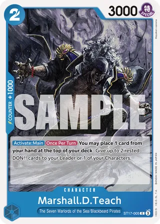 Starter Deck 17 - Blue Donquixote Doflamingo