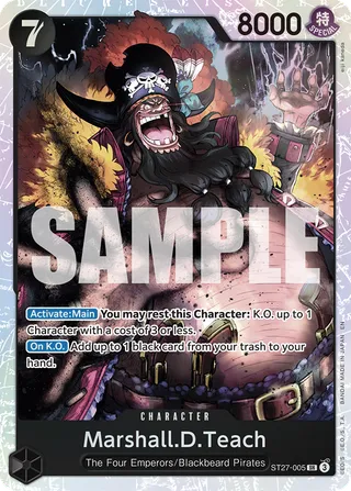 Starter Deck 27 - BLACK Marshall.D.Teach