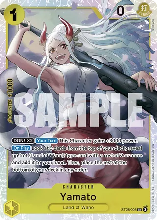 Starter Deck 28 - GREEN/YELLOW Yamato