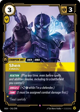 Shen, Kinkou
