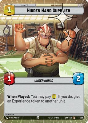 Hidden Hand Supplier (Hyperspace Foil)