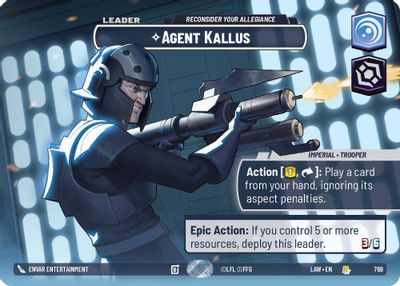 Agent Kallus - Reconsider Your Allegiance (Showcase)