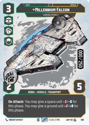 Millennium Falcon - Dodging Patrols (Serialized)