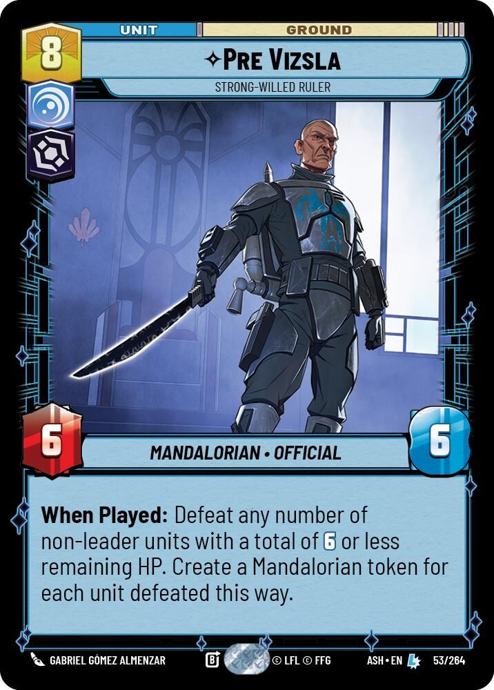 Pre Vizsla - Strong-Willed Ruler from Ashes of the Empire