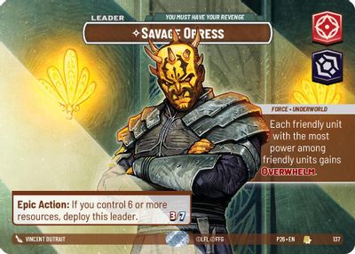 Savage Opress - You Must Have Your Revenge (Prize Wall)