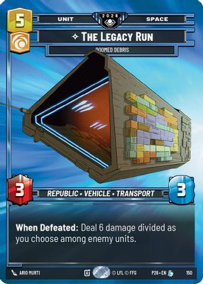 The Legacy Run - Doomed Debris (Prize Wall)