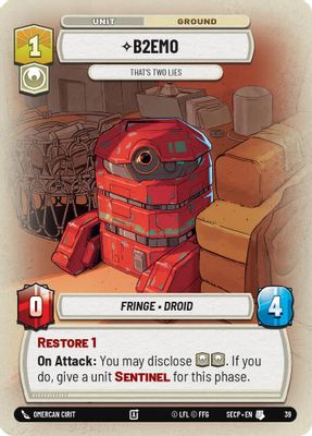 B2EMO - That's Two Lies (Foil)