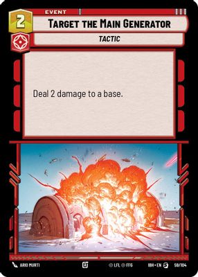 Target the Main Generator