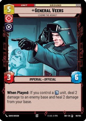 General Veers - Leading the Assault
