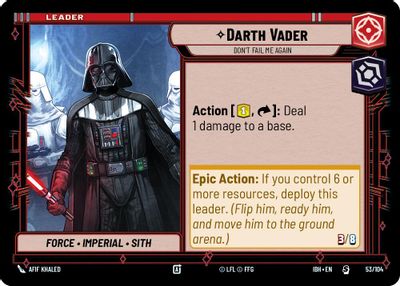 Darth Vader - Don't Fail Me Again