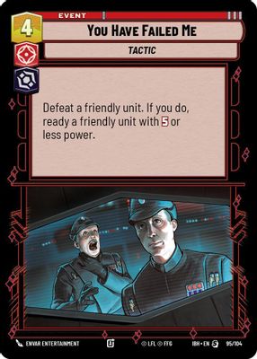 You Have Failed Me