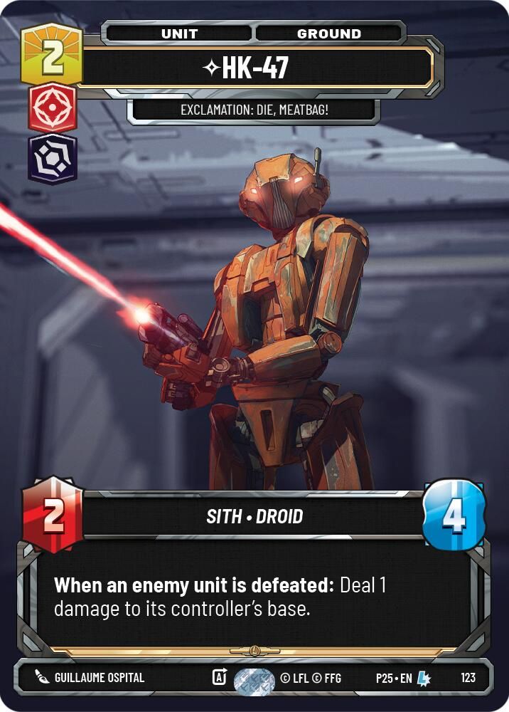 HK-47 - Exclamation: Die, Meatbag!