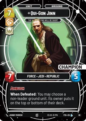 Qui-Gon Jinn - The Negotiations Will Be Short (Champion)