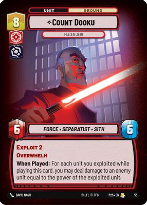 Count Dooku - Fallen Jedi