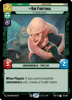 Bib Fortuna - Die Wanna Wanga?