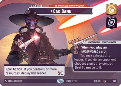 Cad Bane - He Who Needs No Introduction (Showcase)