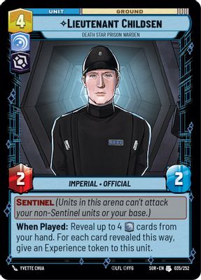 Lieutenant Childsen - Death Star Prison Warden