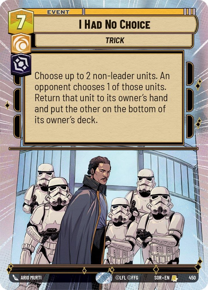 I Had No Choice (Hyperspace)